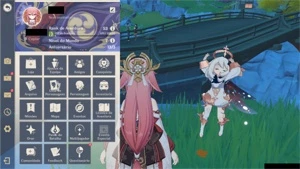 AR 53, com Yae Miko, Raiden Shogun e Venti - Genshin Impact