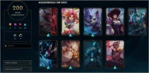 LOL - conta lol lvl 231 com 200 skins Prata 2 - League of Legends
