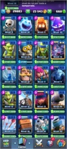 CONTA CLASH ROYALE LEVEL 14