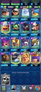 CONTA CLASH ROYALE LEVEL 14