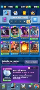 CONTA CLASH ROYALE LEVEL 14