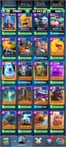 CONTA CLASH ROYALE LEVEL 14