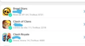 CV 11 RECENTE, COM CONTAS DO CLASH ROYALE E DO BRAWL STARS - Clash of Clans