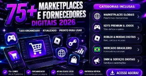 75+ Fornecedores Digitais 2026 | Roblox, Keys, Contas e SMM