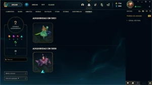 Conta LoL com muitas Skins - League of Legends