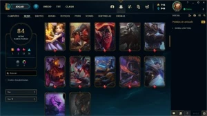 Conta LoL com muitas Skins - League of Legends
