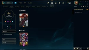 Conta LoL com muitas Skins - League of Legends