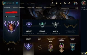 CONTA DIAMANTE 1 11 PDL 46 CHAMPIONS / 17 SKINS LVL 86 - League of Legends LOL