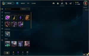CONTA DIAMANTE 1 11 PDL 46 CHAMPIONS / 17 SKINS LVL 86 - League of Legends LOL