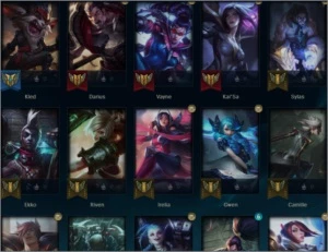 CONTA DIAMANTE 1 11 PDL 46 CHAMPIONS / 17 SKINS LVL 86 - League of Legends LOL