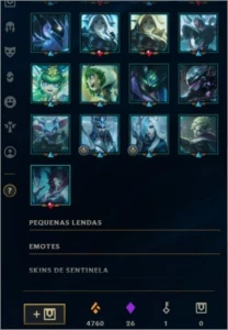 CONTA DE LOL PLATINA 4 MMR ALTO - League of Legends