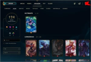 CONTA DE LOL PLATINA 4 MMR ALTO - League of Legends