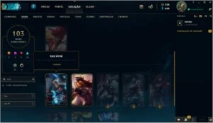 CONTA LOL/SEASON 2/ALL CHAMPS/100+ SKINS(PAX SIVIR e +)/OURO - League of Legends