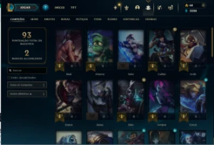 Conta Gold IV handlevel de 2020 com 18 skins barata - League of Legends LOL