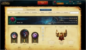 CONTA GOLD 3 / UFO CORKI / 3 SKINS RARAS  / 28 SKINS - League of Legends LOL