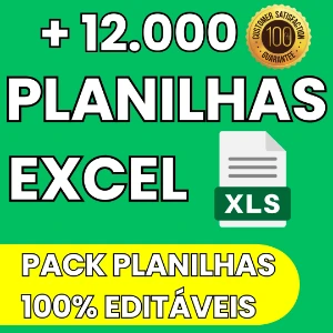 Pack 12.000 Planilhas Excel para Download - Entrega Imediata