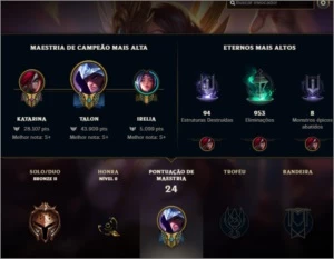 CONTA SMURF | LEVEL 32 | 5 SKINS | 32 CROMAS | - League of Legends LOL