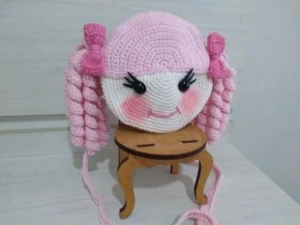 Bolsa infantil em croche Boneca - Artesanato e Personalizados