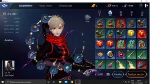 SA83 lvl71 PP83.5K, 2 otimos pets epico (Biyoho e Baratan) - MIR4