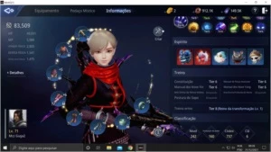 SA83 lvl71 PP83.5K, 2 otimos pets epico (Biyoho e Baratan) - MIR4
