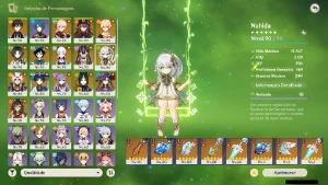 GENSHIN IMPACT - AR58 14 Personagens T5 e 8 Armas T5