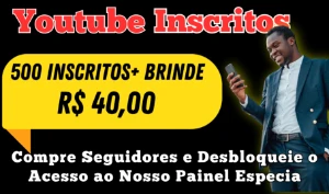 Inscritos no YouTube + Painel de Serviços para Renda Fixa! - Redes Sociais