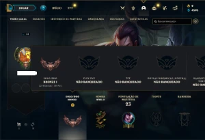 Conta bronze 1 com 27 Champs e 1 Skin + 3 Fragmentos - League of Legends LOL
