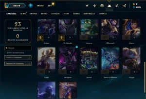 Conta bronze 1 com 27 Champs e 1 Skin + 3 Fragmentos - League of Legends LOL