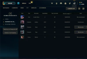 Conta bronze 1 com 27 Champs e 1 Skin + 3 Fragmentos - League of Legends LOL