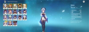 Conta Ar16 com Nahida + Childe + Zhongli + Ganyu - Genshin Impact