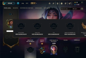 Unranked com 50 Champs e 19 Skins - League of Legends LOL