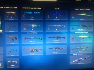 CONTA DE VALORANT SKINS RARAS
