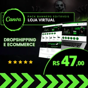 E-Commerce Packs Banners Editáveis LOJA Virtual - Serviços Digitais