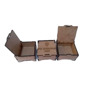 Caixa de MDF personalizada com tampa, 6x6cm, kit com 10,... - Artesanato e Personalizados