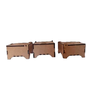 Caixa de MDF personalizada com tampa, 6x6cm, kit com 10,... - Artesanato e Personalizados