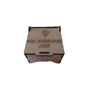 Caixa de MDF personalizada com tampa, 6x6cm, kit com 10,... - Artesanato e Personalizados