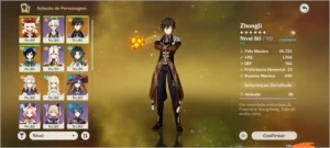 Conta Genshin AR55 com muito 5 estrelas - Genshin Impact