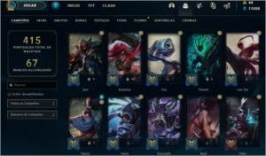 CONTA DIAMANTE EM 2 SEASON NV 470 COM 161 SKINS!! - League of Legends LOL