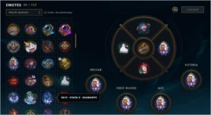 CONTA DIAMANTE EM 2 SEASON NV 470 COM 161 SKINS!! - League of Legends LOL