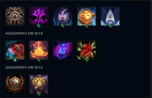 Conta LoL 2012 Raridades nos Icones - League of Legends