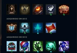 Conta LoL 2012 Raridades nos Icones - League of Legends