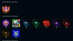 Conta LoL 2012 Raridades nos Icones - League of Legends