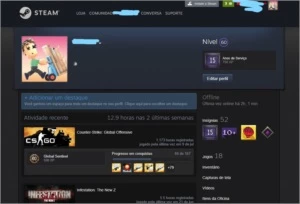 CONTA STEAM 15 ANOS LEVEL 60/CSGO PRIME/PUBG/F1 2017