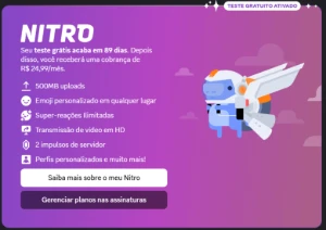 🔥 Discord Nitro Trial – Mensal e Trimestral (DFG) 🔥 - Assinaturas e Premium