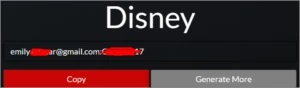 Gerador de contas Disney - Premium
