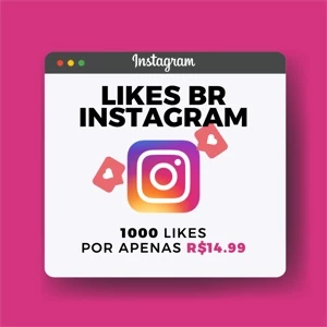 1000 LIKES  INSTAGRAM BRASILEIRO - Redes Sociais