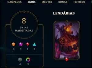 CONTA LEAGUE OF LEGENDS | LEVEL 46 | 32 CHAMP | 8 SKINS | LOL