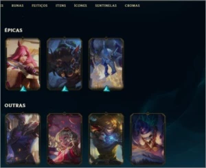 CONTA LEAGUE OF LEGENDS | LEVEL 46 | 32 CHAMP | 8 SKINS | LOL