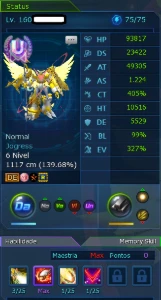 Conta La Omega Com 2 Rank U Pma/Sm - Digimon Masters Online DMO