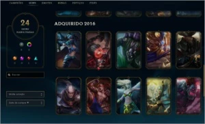 CONTA PLATINA, 93 CAMPEÕES E 24 SKINS - League of Legends LOL